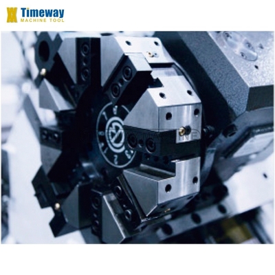 Precision 82mm Spindle Bore CNC Lathe Machine with Multifunctional Flat Bed Type