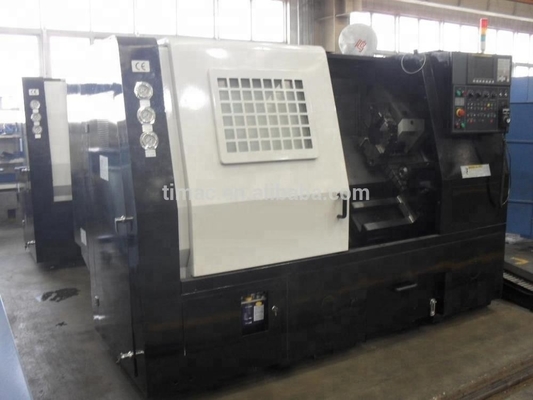 Twin Spindle FANUC Slant Bed CNC Lathe AK-25 with 12 Tool Post Stations