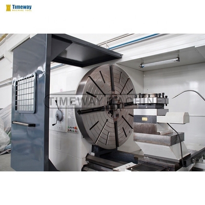 6000kg Loading Capacity Yantai Flat Bed Metal CNC Lathe with Horizontal Control System