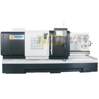 Precision 82mm Spindle Bore CNC Lathe Machine with Multifunctional Flat Bed Type