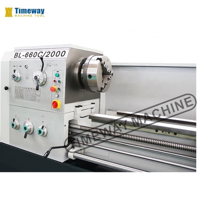 Highly Recommended 1640 Gear Head Gap Bed Lathe with 75mm Tailstock Quill Diameter
