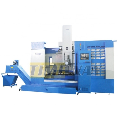 Rectangular Rails CNC Vertical Lathe Machine with 2 Axes and After-sales Guarantee