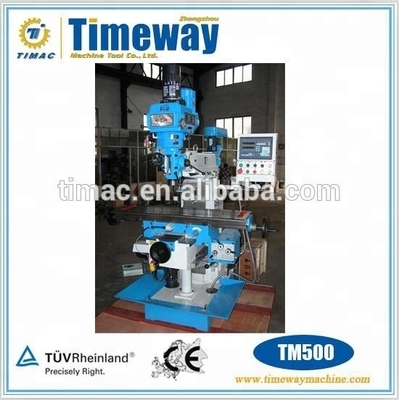 3-Axis TIMEWAY H/V Mill Head Turret Milling Machine TM500 with Customizable Voltage