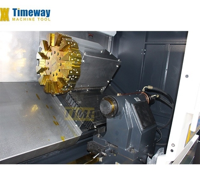 Precision Slant Bed Type CNC Lathe Machine with FANUC Controller and ISO40 Spindle Taper