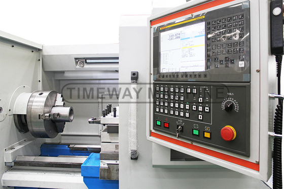 QK-200 CNC Pipe Thread Lathe Machine with 4 Tool Post Stations and FANUC Control System