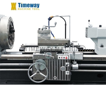 Medium Duty 4-jaw Electric Pipe Threading Lathe Q-330 for Metal Bed width 755 mm