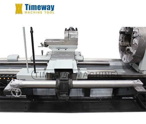 Medium Duty 4-jaw Electric Pipe Threading Lathe Q-330 for Metal Bed width 755 mm