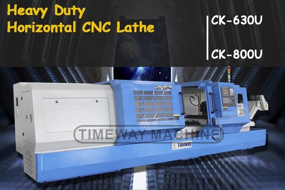 Medium Duty CNC Lathe CK-800U Timeway Precision Metal Turning with 6-Station Tool Post