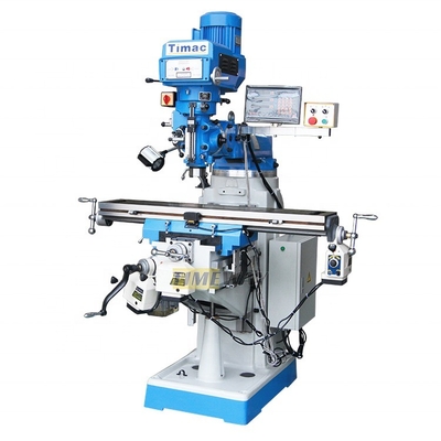 High Precision Turret Milling Machine with ISO50 Spindle Taper and 1060KG Weight