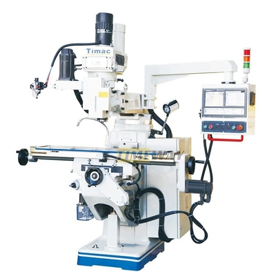 Versatile High Precision Turret Milling Machine with 3 T-slots 16mm and 1400KG Weight