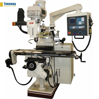 Versatile High Precision Turret Milling Machine with 3 T-slots 16mm and 1400KG Weight