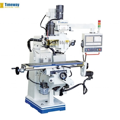 Versatile High Precision Turret Milling Machine with 3 T-slots 16mm and 1400KG Weight