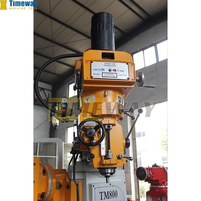 Table Size 254x1270 High Precision TM400 Turret Milling Machine H/V for Metalworking