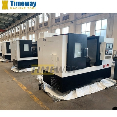 Single Spindle 12 Tool Post Stations Slat Bed CNC Lathe CK-36 for End Parts Manufacturing