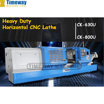 630mm Max. Swing Over Bed Flat Bed CNC Lathe CK-630U with ±0.03mm Positioning Accuracy
