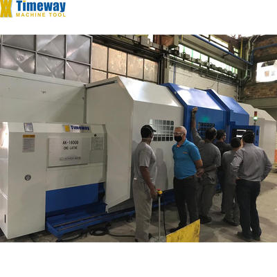 Metal Processing Simplified Heavy Duty Flat Bed CNC Horizontal Lathe Machine AK-1600B