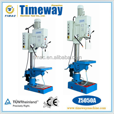 860 KG Geared Head Pedestal Drills Vertical Drilling Machine Z5050A Bule and White