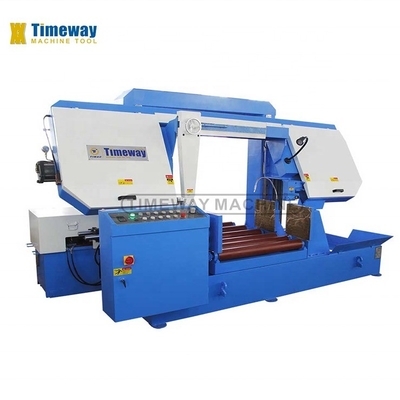 0.75kw Hydraulic Motor Semi Automatic Double Column Band Sawer for Precision Cutting