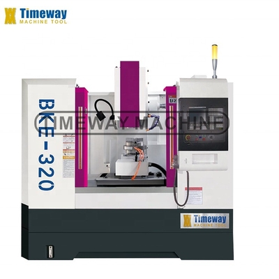 Small Type CNC Vertical Slotting Machine 460*320mm Worktable Travel KND1000M Control