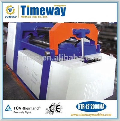 Hydraulic Plate Bending Machine with Arc Down-Adjusting Three Rollers and PLC Control