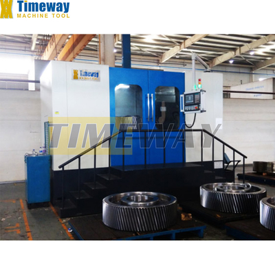 Power CNC Gear Deburring Machine YK1500 for Chamfering of Disc Gears 18000 KG Weight