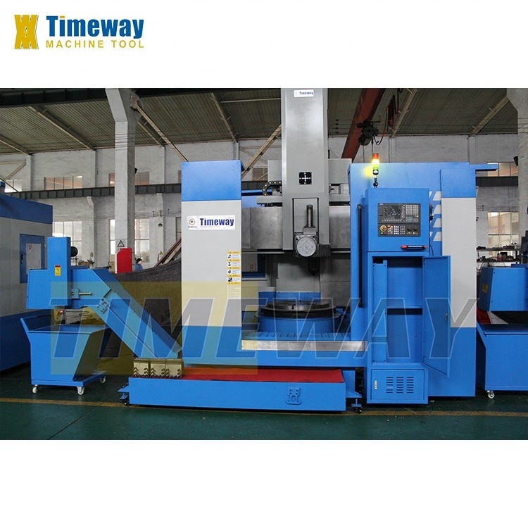 2000kg Loading Capacity CNC Vertical Lathe with X/Z-axis Feed Speed and Big Boring Hole