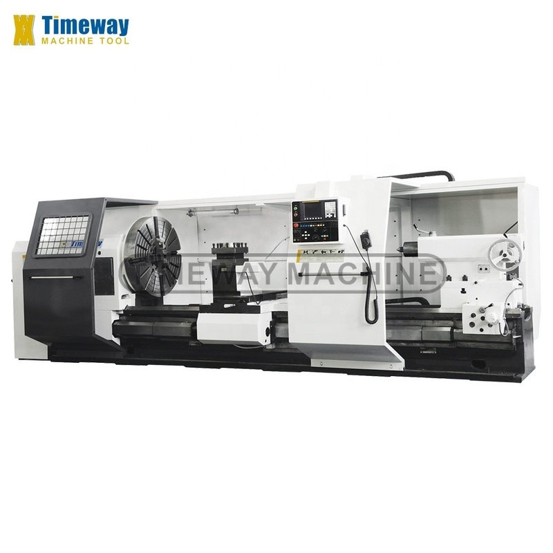 6000kg Loading Capacity Yantai Flat Bed Metal CNC Lathe with Horizontal Control System