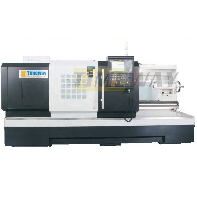 Precision 82mm Spindle Bore CNC Lathe Machine with Multifunctional Flat Bed Type