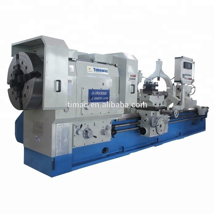 280mm Spindle Bore Oil Country Lathe Q-280 10000 KG Weight for Industrial Applications