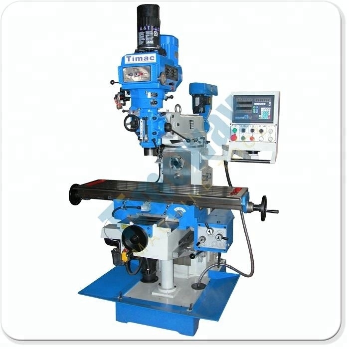 3-Axis TIMEWAY H/V Mill Head Turret Milling Machine TM500 with Customizable Voltage