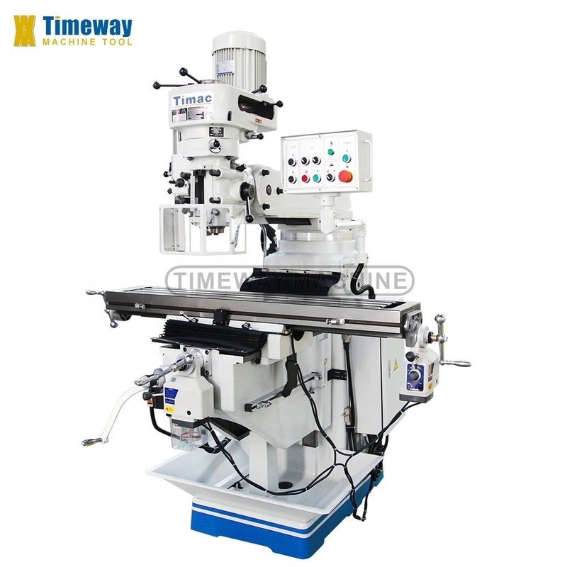 2.2kW Spindle Motor Power 3-Axis DRO Universal Rotary Head Milling Machine for Milling
