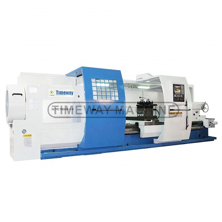 755mm Bed Width Thread-Type Spindle Nose CNC Oil Country Lathe for Pipe Threading