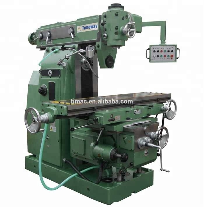Horizontal Spindle Speed Knee-type Universal Milling Machine with Swivel Milling Head
