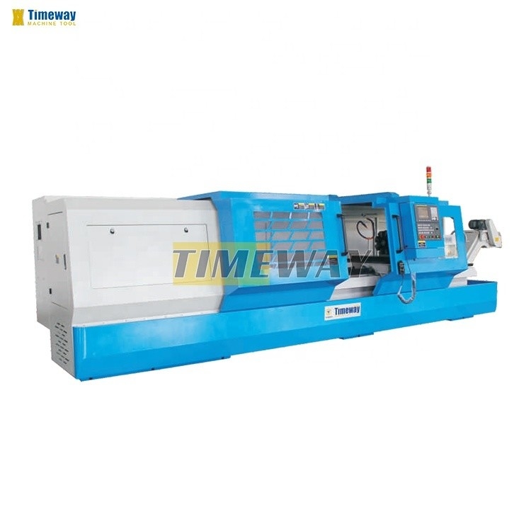 2-Axis Horizontal Flat Bed CNC Lathe Turning Machine for High Precision Turning