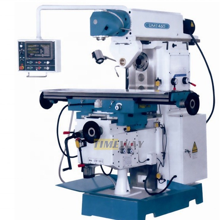 Universal Knee Type Milling Machine 2220x1660x2020 Model and Turret Swivel Head Combo