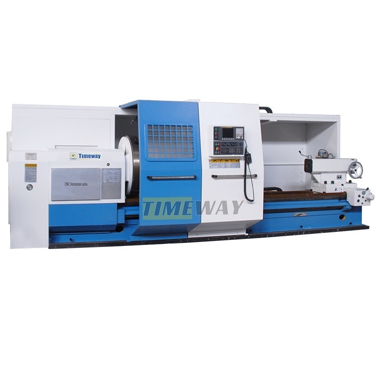 130mm Spindle Bore Flat Bed CNC Lathe Machine for High Precision Turning Applications