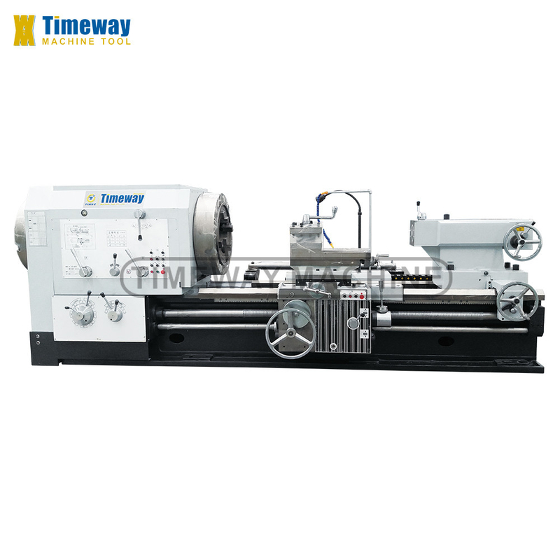 Medium Duty 4-jaw Electric Pipe Threading Lathe Q-330 for Metal Bed width 755 mm