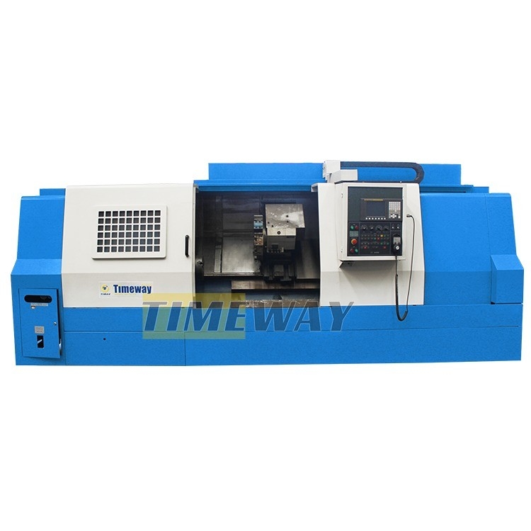 Machinery Repair Shops Slant Lathe Machine with 62mm Spindle Bore and Hydraulic Tailstock
