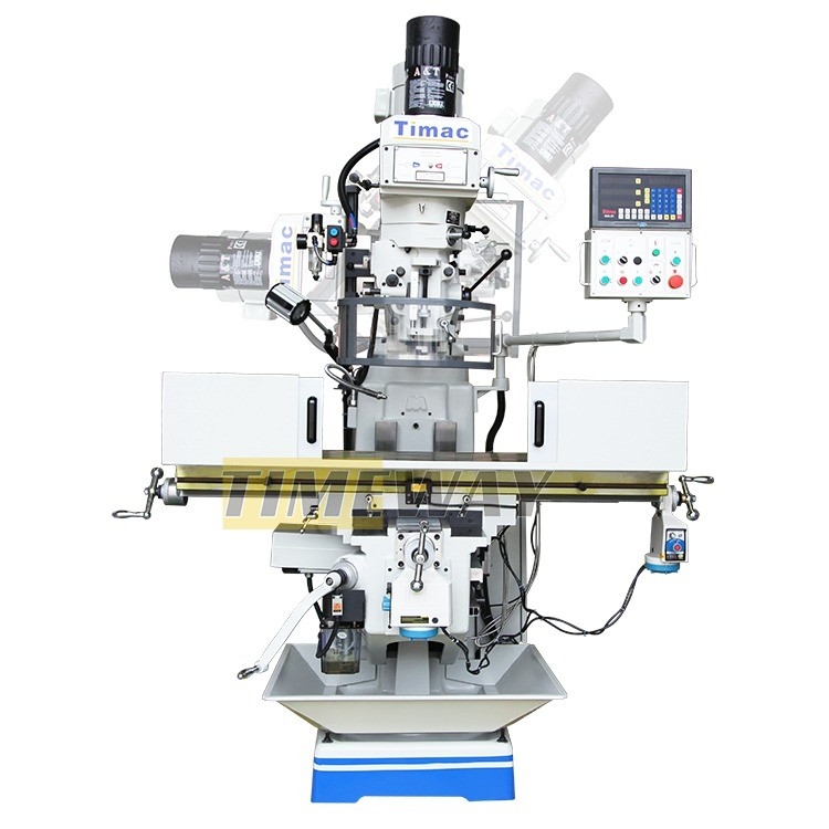 Variable Speed Universal Vertical Turret Milling Machine with 3.7KW Main Motor Power