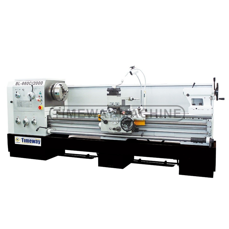 BL-660C Metal Lathe Machine 36-1600 rpm Spindle Speed Range 660mm Max. Swing Over Bed