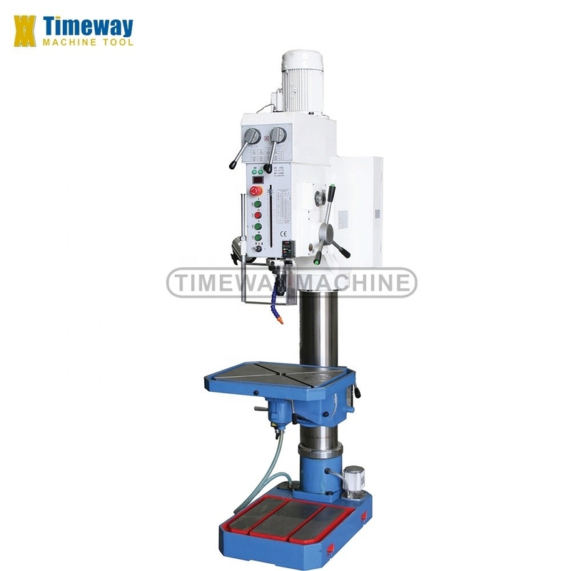 50mm Geared Head Pedestal Drillers Spindle Feed Range 0.1-0.4 r/min 12 Speed Steps